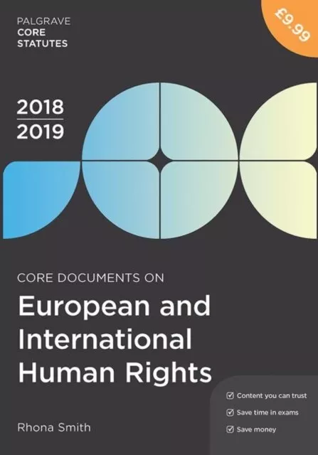 Rhona Smith - Core Documents on European and International Human Right - I245z