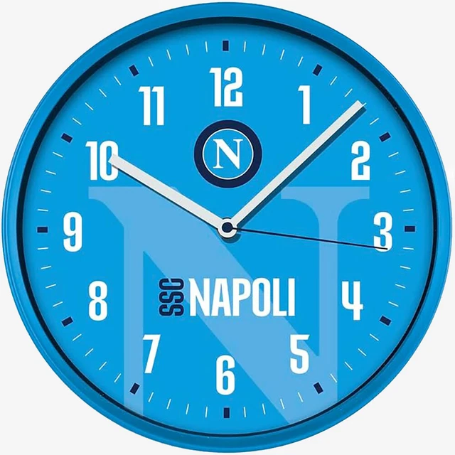 GENOA CFC Orologio Da Parete Sagomato A Forma Di Stemma - Prodotto Ufficiale, Batteria Non Inclusa