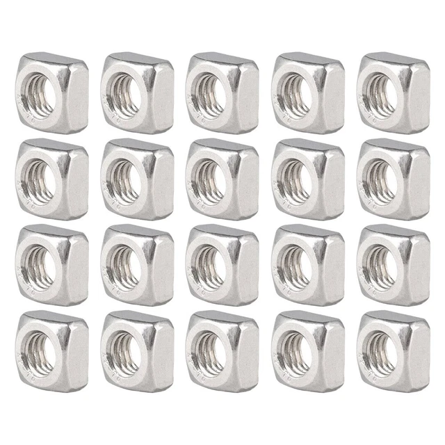 Filettatura fine M6 A2 ACCIAIO INOX QUADRATI DADI SOTTILI CONFEZIONE 20 pezzi
