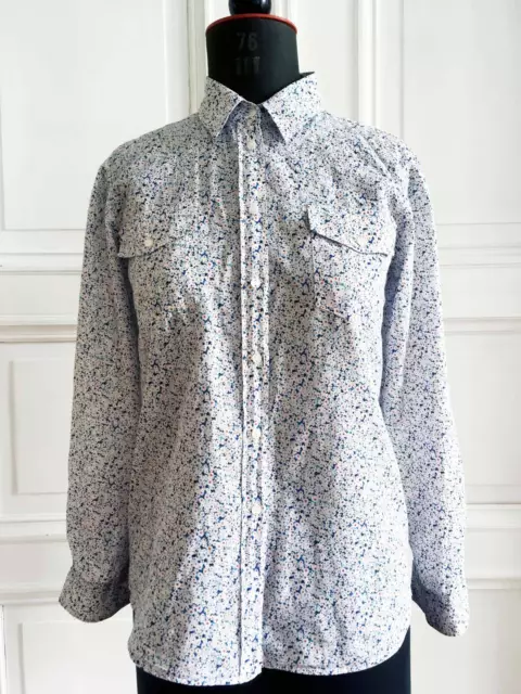 BENSIMON Blumen Bluse Shirt Hemd XS 0 YAM Blouse Chemise Liberty Mille Fleurs