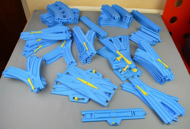 Tomy - Trackmaster Blue Track Pieces - Thomas the Tank Engine - Free Postage