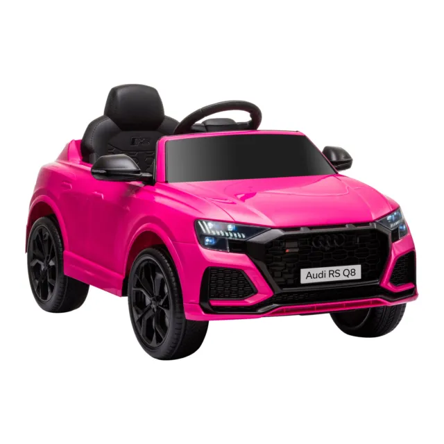 Homcom Audi RS Q8 6V Kinder elektrisches Mitfahren Auto Spielzeug mit Fernbedienung pink