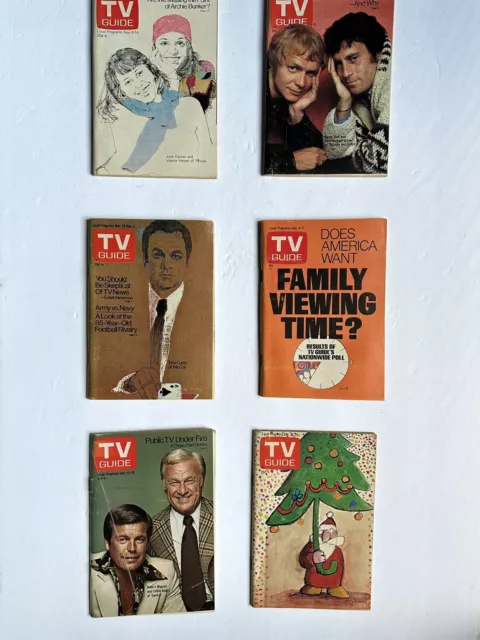 Tv Guide Year 1975 ( No Labels )   (Lot Of 6)