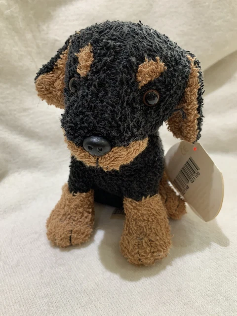KEEL TOYS ROTTWEILER Black Brown Dog Soft Toy Plush Small 8 Simply Soft 10.00 PicClick UK