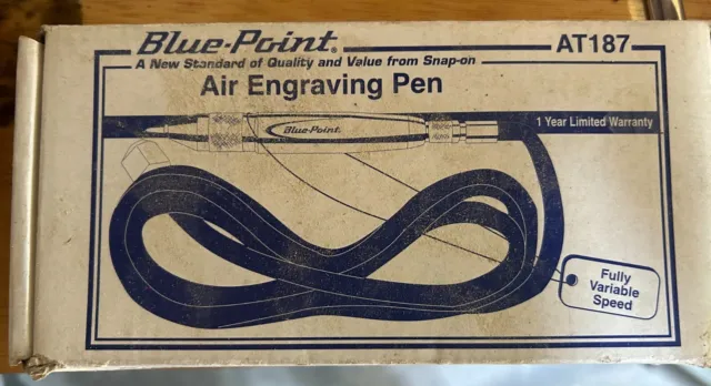 Blue Point Engraver AT187 Air Engraving Pen 13,000 BPM