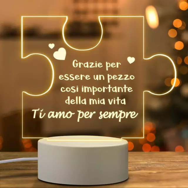 Idee Regalo Donna Uomo Natale, Lampada Regali Anniversario San Valentino per Lui