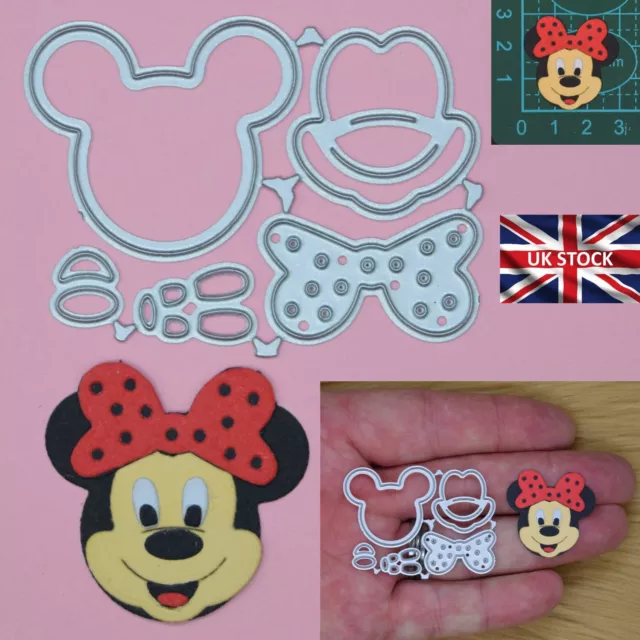 Disney Minnie Or Mickey Mouse Kit Metal Cutting Dies, Card Making, Crafts, J1