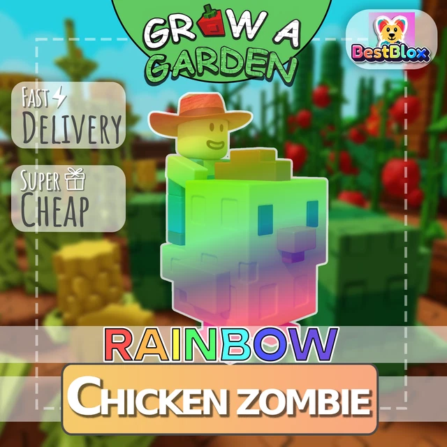 🌈🐔RAINBOW CHICKEN ZOMBIE 🎮ROBLOX 🪴Grow a Garden CHEAP FAST