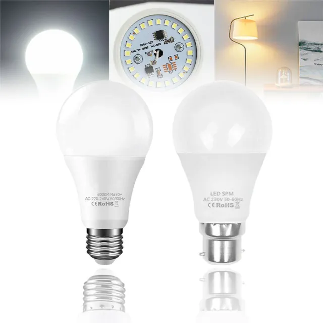 B22 E27 LED Globe Bulb Cool White 3W 5W 7W 10W 12W 15W 18W Light Energy Saving