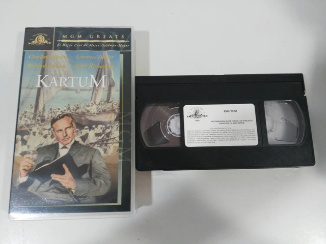 Vhs Ribbon KHARTOUM VHS TAPE Ribbon Collector Charlton Heston Laurence Olivier £23 ...