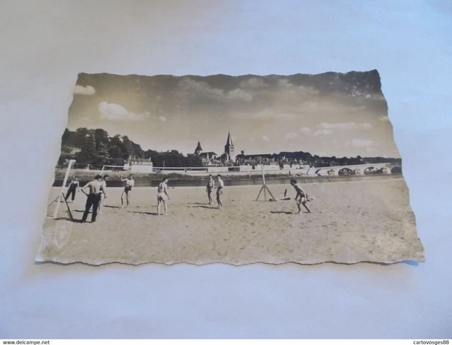 Cpsm   58 La Charite Sur Loire  Nievre  La Plage  Beach Volley  Animees