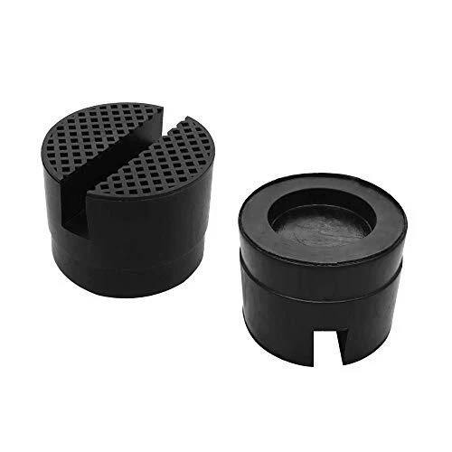 Bloc de Caoutchouc pour Tampon Cric 2 Pièces Jack Pad Universel pour Crics de Le
