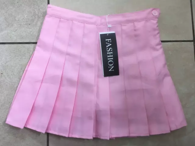 HotBlock minigonna da donna stile tennis a pieghe con pantaloncini a inserti S rosa nuova con etichette