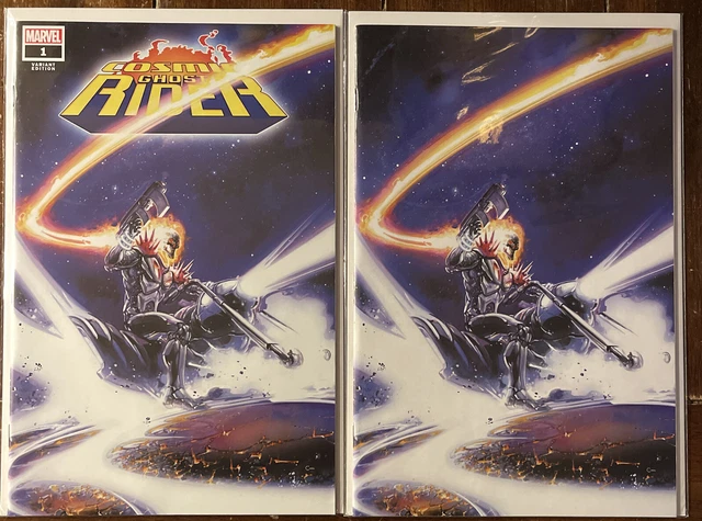 Cosmic Ghost Rider #1:Clayton Crain Trade Dress And Virgin Variant Set NM