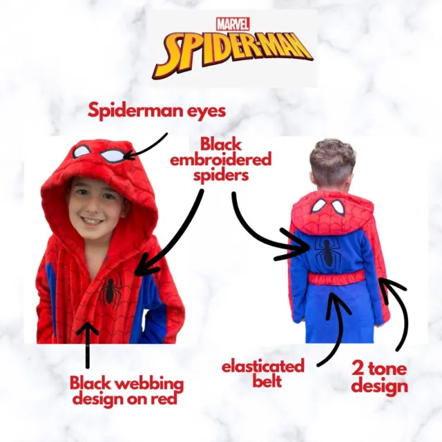 Spiderman dressing gown for boys