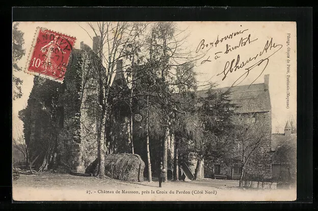 CPA La Croix du Pardon /Côté Nord, Château de Mausson 1908