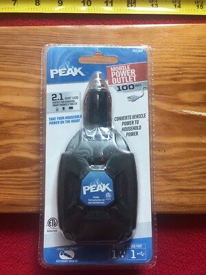 PEAK PERFORMANCE 100 WATT SWIVEL POWER INVERTER-NEW-SEALED - Mobile Power Outlet