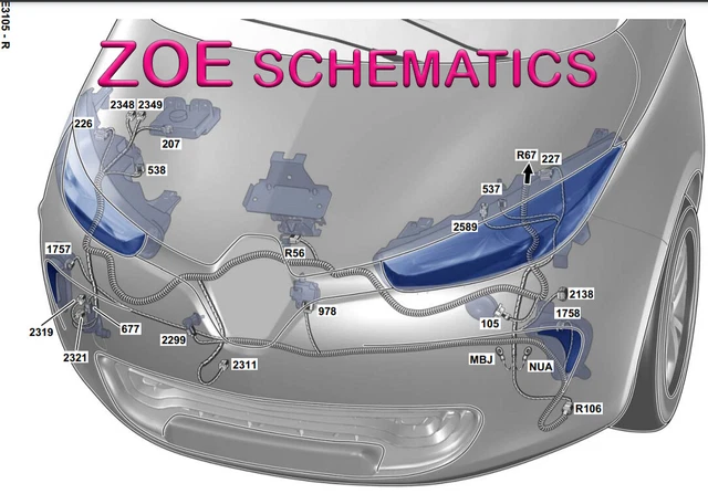 RENAULT ZOE WIRING Diagrams Schematics Electric 11.99 PicClick UK