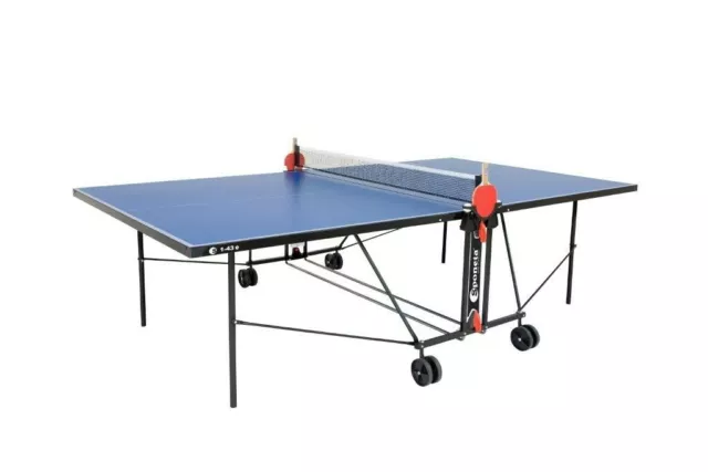 Sponeta Tischtennisplatte S 1-43 e Blau Outdoor wetterfest klappbar fahrbar