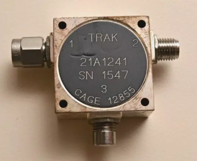 TRAK 21A1241 RF Coaxial Isolator 2-Port SMA CAGE 12855 1.8-2.5GHz