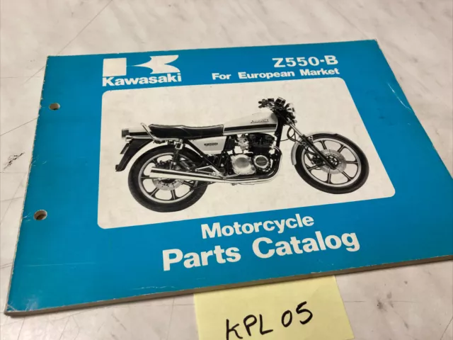 Kawasaki Z550 B2 B3 Z550-B catalogue pièces détachées spare parts list Z KZ 550