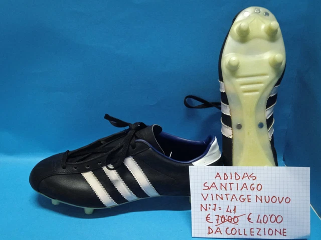 SCARPE CALCIO PELLE Adidas Santiago n 7 41 Esposizione Collezione