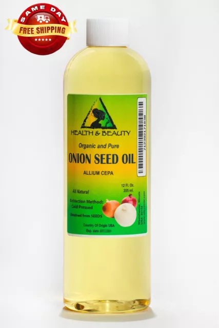 Aceite De Semilla De Cebolla Orgánico Premium Prensado En Frío 100% Puro Todo Natural 24 Oz 3