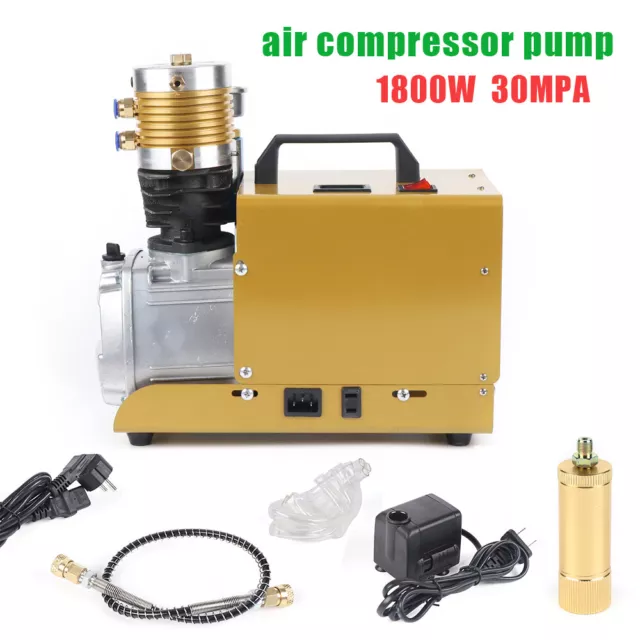 Neu 300BAR 4500PSI Hochdruck Kompressor 130L/min Luft Luftpumpe SALE