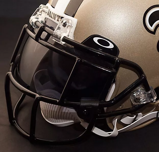 NEW ORLEANS SAINTS NFL Schutt EGOP Football Helmet Facemask/Faceguard (BLACK)