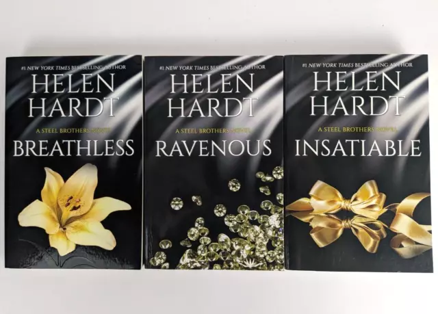 Breathless / Ravenous + 1 by Helen Hardt Paperback Steel Brothers 10 11 12