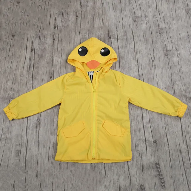 Summer Baby Boy Girl Duck Waterproof Cute Cartoon Hoodie Zipper Coat Outfit Z01