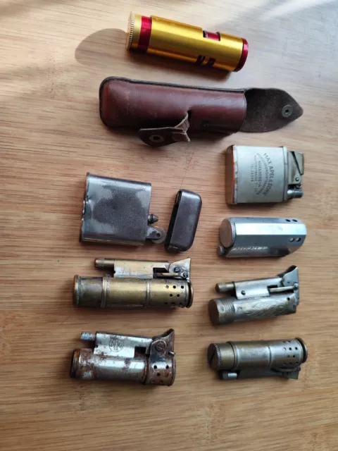 Lots briquets essence  ancien vintige thorens  , petrol lighter , Feuerzeug, 打火机