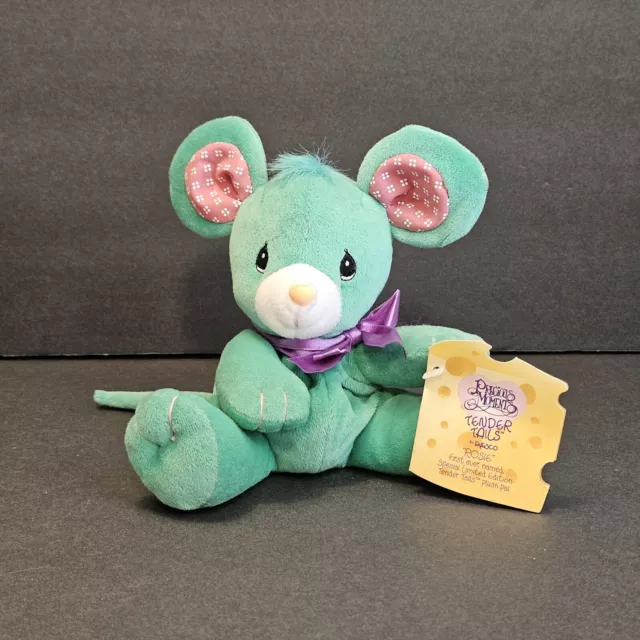 Precious Moments Tender Tails Plush Beanie Stuffed Animal ROSIE the mouse 1998