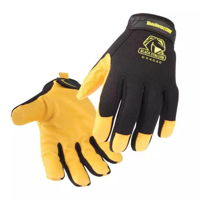 Black Stallion GX4040 Toolhandz Core Leather Palm Mechanic's Gloves 2XL