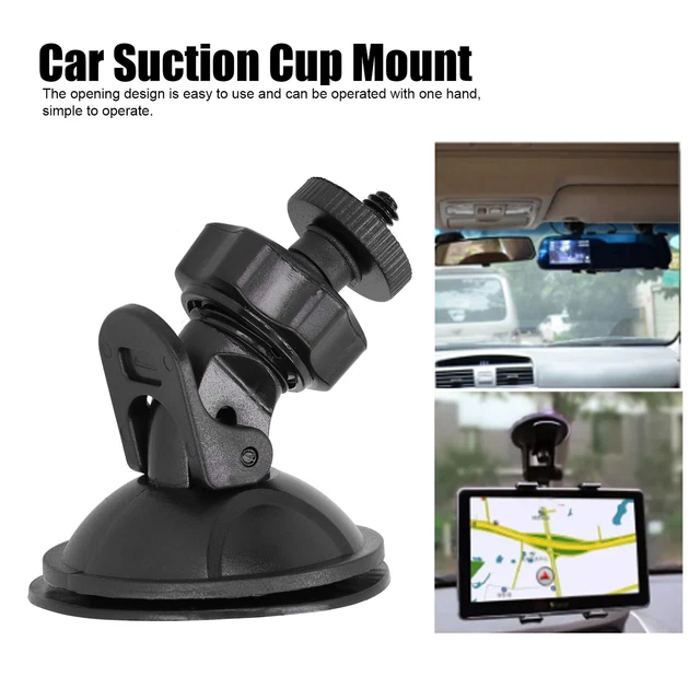 Adattatore supporto parabrezza supporto fotocamera auto per accessorio DV GPS nero nuovo