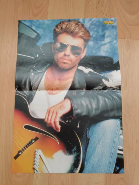 Bravo Doppel-Poster Bryan Adams und  George Michael Wham! DIN A3 41 x 28 cm