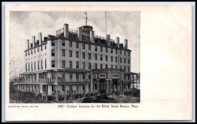 Postcard Perkins' Institute For The Blind South Boston MA F54