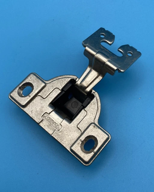 MEPLA 698.256.50.00 Nickel Cabinet Hinge With Mounting Plate – 1 Unit