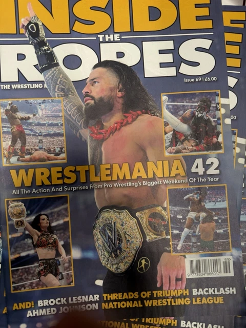 INSIDE THE ROPES magazine #69 2026 Wrestlemania 42 + Brock Lesnar ...