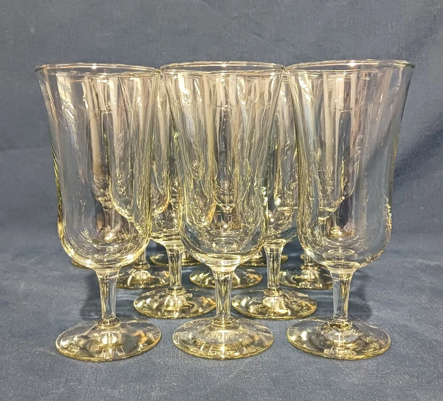 Vintage Libbey Citation #8474 8 oz. Clear Glass Parfait Glasses Set of 12 In Box