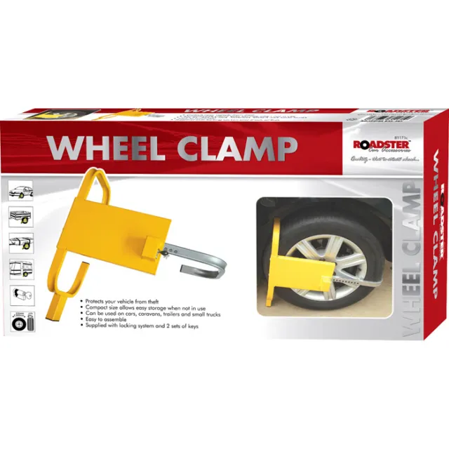 Heavy Duty Wheel Clamp Security Lock Safe Car Van Vehicle Trailer/ 2 Keys