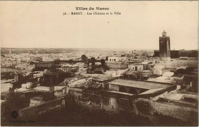 CPA AK MAROC RABAT Les Oudayas et la Ville (31432)