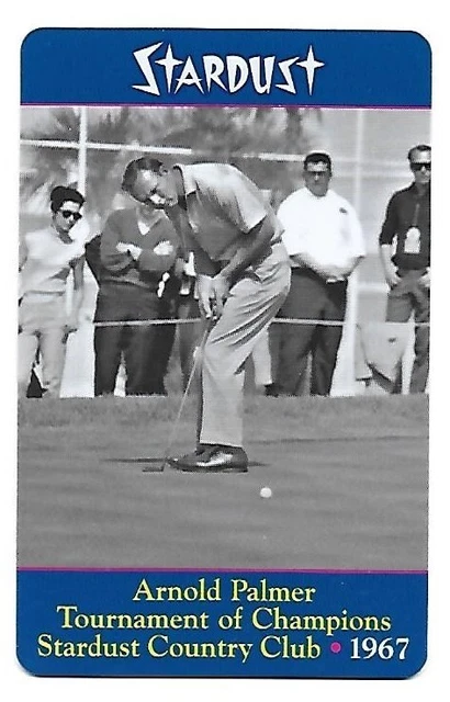 Arnold Palmer Stardust Casino Las Vegas Hotel Room Key Card Collector Series