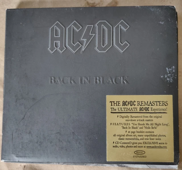 AC/DC BACK In Black Cd 2003 The Ac/Dc Remasters The Ultimate Ac/Dc ...