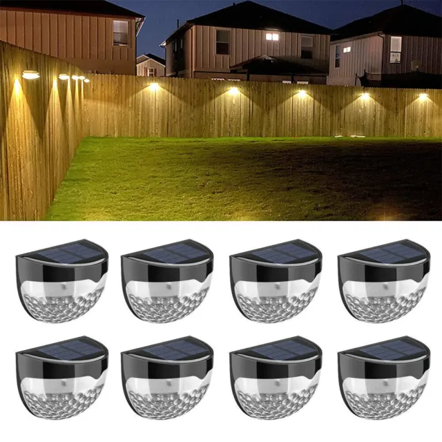 10000K Super Bright Solar Powered Door Fence Wall Lights LED Outdoor Garden Lamp