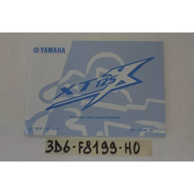 Libretto Manuale uso e manutenzione User manual Yamaha XT125R XT125X