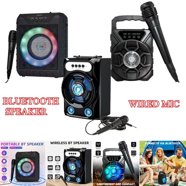 HIGH BASS PORTABLE Bluetooth Wireless LED Speaker Outdoor/Indoor