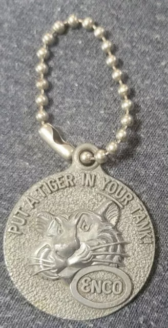 Vintage ENCO (Humble Oil) Key Chain "Put A Tiger In Your Tank" Fob