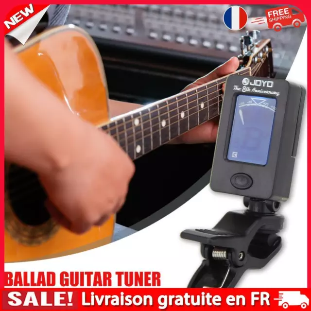 fr Clip-on Guitar Tuner Chromatic Bass Violin Ukulele Electronic Tuning Accessor