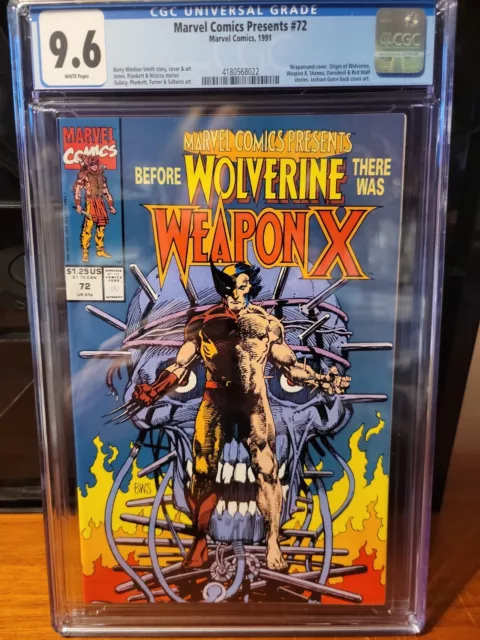 Marvel Comics Presents #72 CGC 9.6 (Origin of Wolverine) White Pages